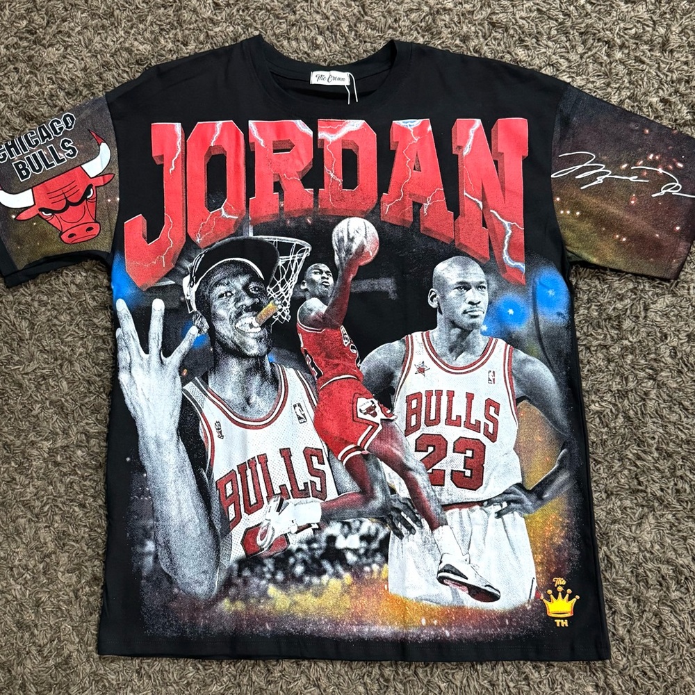 Chicago Bulls Michael Jordan Vintage Boot NWT T-Shirt Large